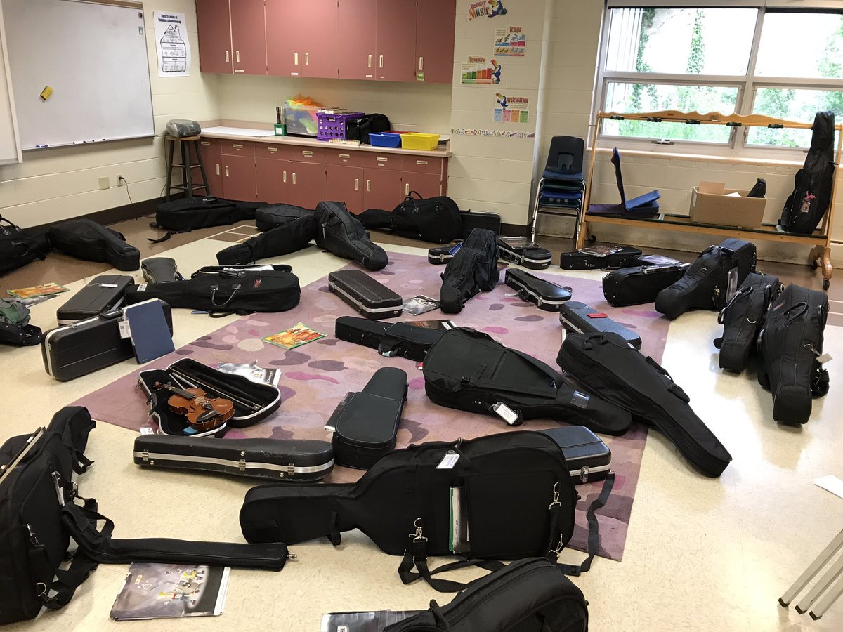 MTSDorchestras's tweet photo. This is what the orchestra room looks like after the International Day Assembly! https://t.co/cp3NFMT9RM