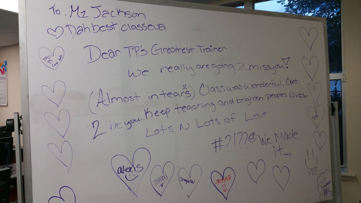 RANDAE_EDC_TPAL's tweet photo. Kristen's class left her a surprise note on their last day.  How sweet!! https://t.co/8DaQJAz8MJ