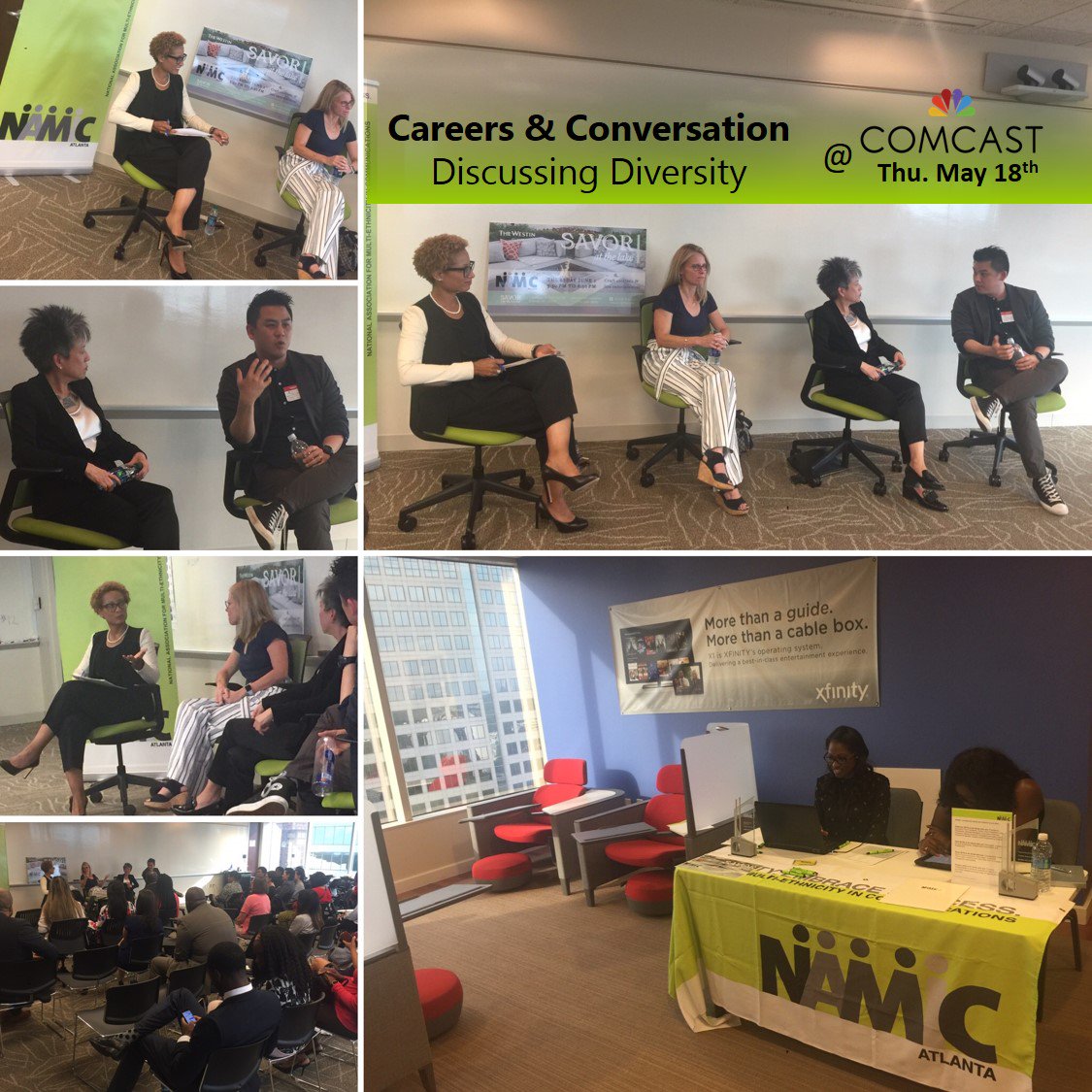 NAMICAtlanta's tweet photo. Nearly 100 people filled the room with #NAMICATL! 
Another special thanks to our panel of executives from #Comcast, #Turner &amp; #Nickelodeon. https://t.co/N3Qspw5sjK
