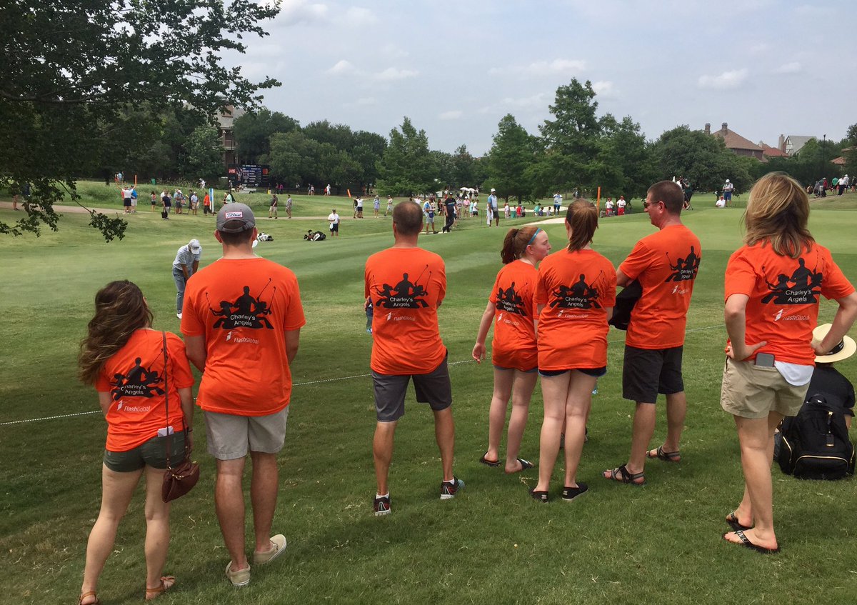 FlashGlobal's tweet photo. #CharleysAngels are in the house. 🏌🏼
#ATTByronNelson https://t.co/Ikpewq7RIP