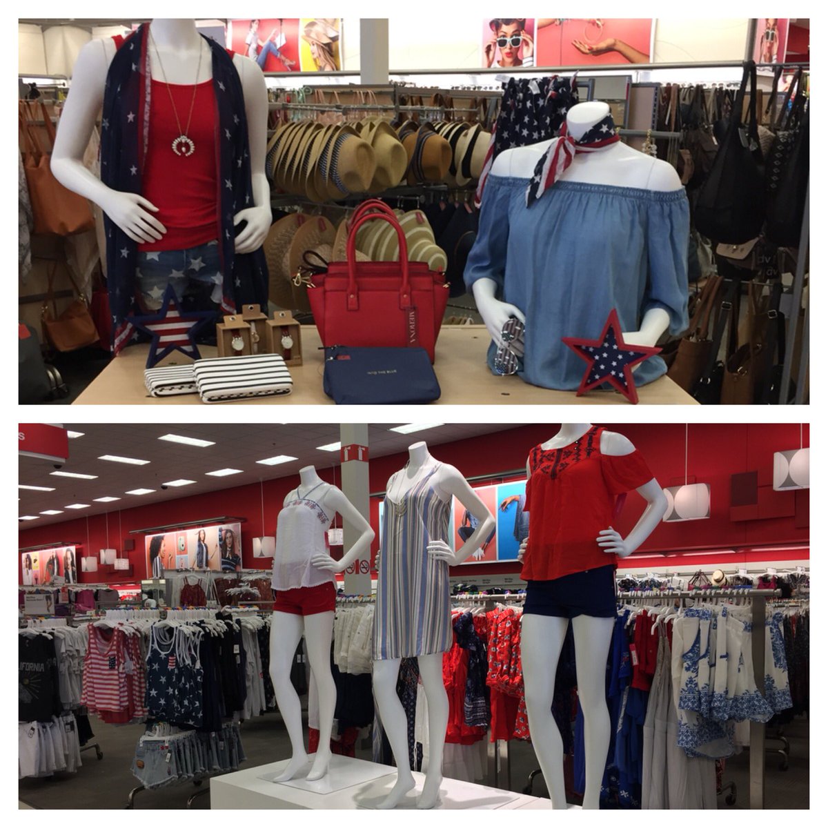 T-1029 style team inspiring our guests for Memorial Day! #targetstyle #target  <a href="/wade_hopper/">Wade Hopper</a> 🇺🇸