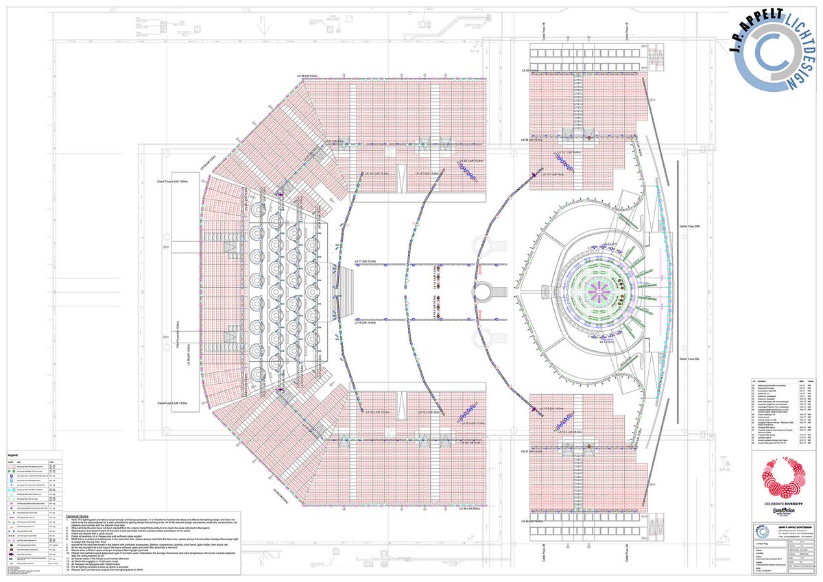 livedesignmag's tweet image. Kick off your weekend with the #lightingplot for #Eurovision2017 with #lightingdesign by Jerry Appelt goo.gl/ym8Dki