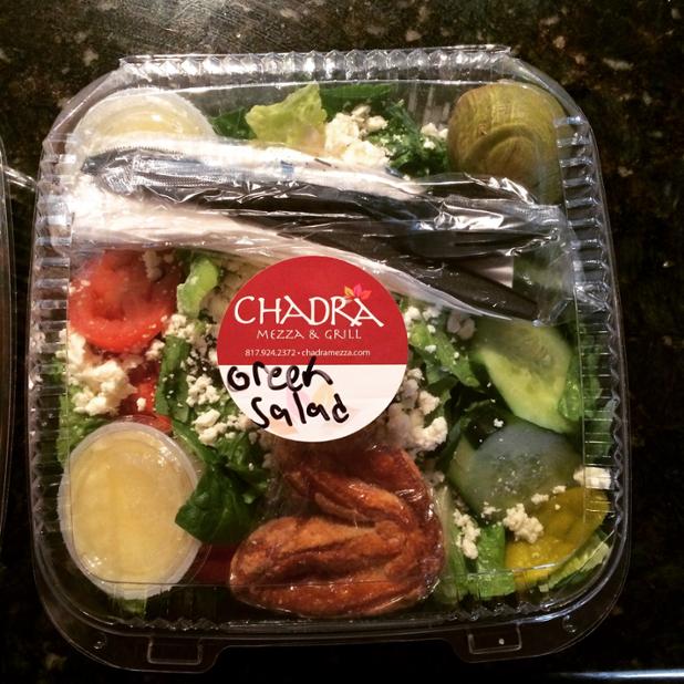 ChadraMezza's tweet photo. #gyro wrap, #Greeksalad, #antipasto salad -- What's for lunch?? #chadramezza https://t.co/yV8E5ZCAvJ