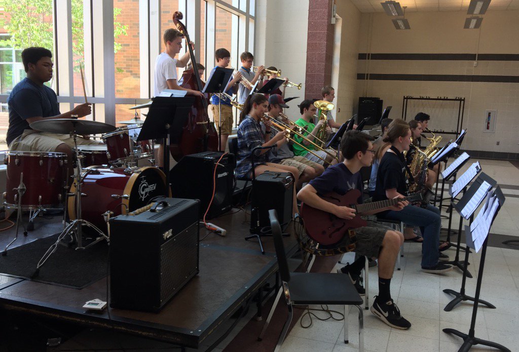 Thank you jazz band for performing during lunch