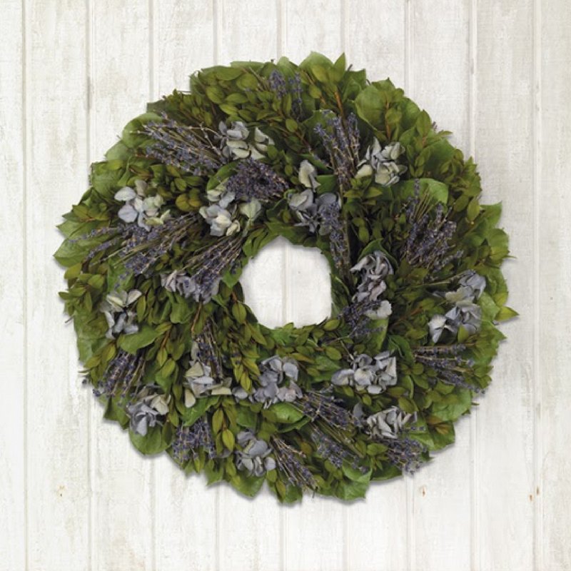 CalyxFlowers's tweet photo. Hydrangea and lavender make for a beautiful pair in our Provence Wreath. Shop this wreath and more here: https://t.co/REeKd6WJq8 https://t.co/kLoQRDACUQ