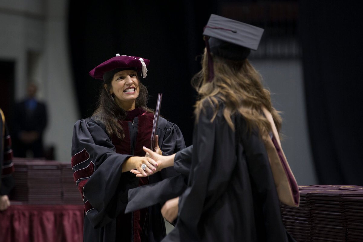 MissouriState's tweet photo. That's a wrap for the first #BearGrads ceremony. Congratulations, @MOStateCOB students! https://t.co/hI6wQZHQri