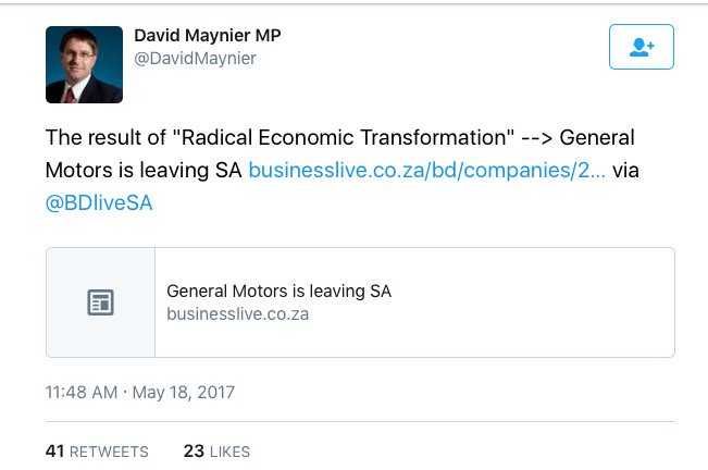 Lwandle1949's tweet photo. @SirLehlohonolo @themaytrix23 @obiwanZa @Box_LogiQ @SbuSheshani @MYANC @SABCNewsOnline @PresidencyZA @SACP1921 @ANN7tv @Our_DA @_SaveSA @_cosatu @ANCKZN @kzngov @GovernmentZA @follow_transnet @RevFChikane @KathradaFound @MmusiMaimane @ANCYLhq @ANCParliament @ANCECape @MyANC_Bophirima @ANCMPUMALANGA @NorthernCapeSA @ANCwcape @ANCFS @GautengANC @ANCLimpopo @Eskom_SA @SAReserveBank @Investec @MkhontoVeterans @school1boy @ThuliMadonsela3 @ANCYL_KZN @ANCYL_Gauteng @SABCPortal @THOBELA_FM @ukhozi_fm @SAfmRadio @5FM @Phalaphala @Ikwekwezi_FM @motswedingfm @trufm @gagasifm @CapricornFM Oppenheimer funded @davidmaynier comment proves tht DA & WMC r against Black ppl participating in economy. #RadicalEconomicTransformationNOW https://t.co/zCjeGeXAdH