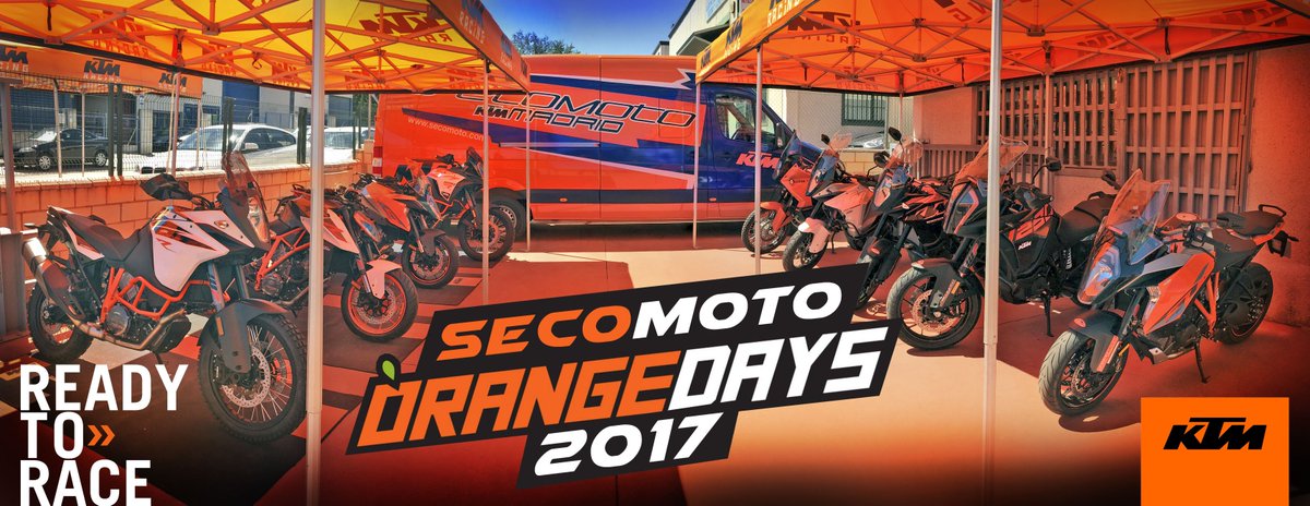 secomoto_ktm's tweet photo. Comienzan los #OrangeDays en Secomoto #KTM Madrid . Hoy 19 y 20 de mayo en nuestro concesionario. #ReadyToRace #Street #Adventure #Duke #GT https://t.co/WslOQpgQMW