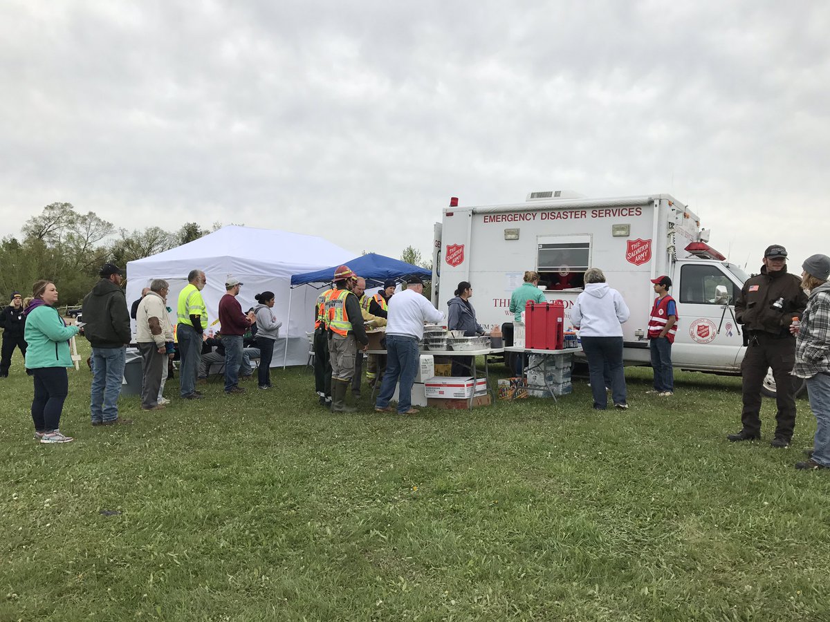 SalvationArmyWI's tweet photo. Lunch has arrived. We have @SUBWAY sandwiches and BBQ from Old Southern BBQ Smokehouse in Rice Lake. #prayforchetek https://t.co/d6Ow3IDnRF