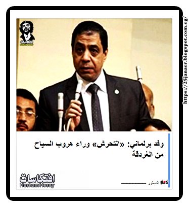 وفد برلماني: «التحرش» وراء هروب السياح من الغردقة