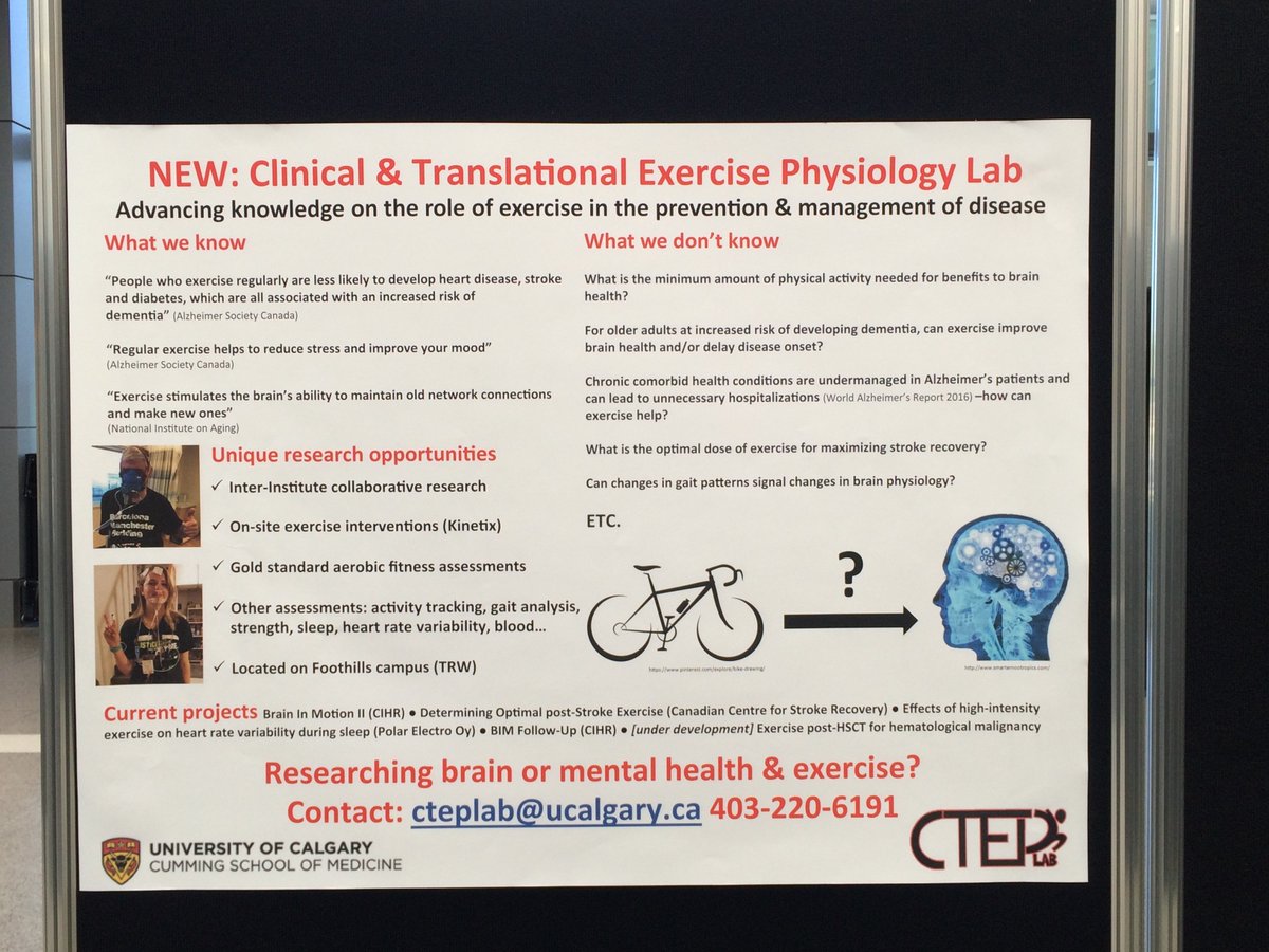 BRAININMOTION's tweet photo. @cteplab poster at @HotchkissBrain #ResearchDay! #exercise #brainhealth #research @LDrogosPhD @marcjpoulin @Cameron_M_Clark @OBrien_IPH https://t.co/bAa4bFcGE2