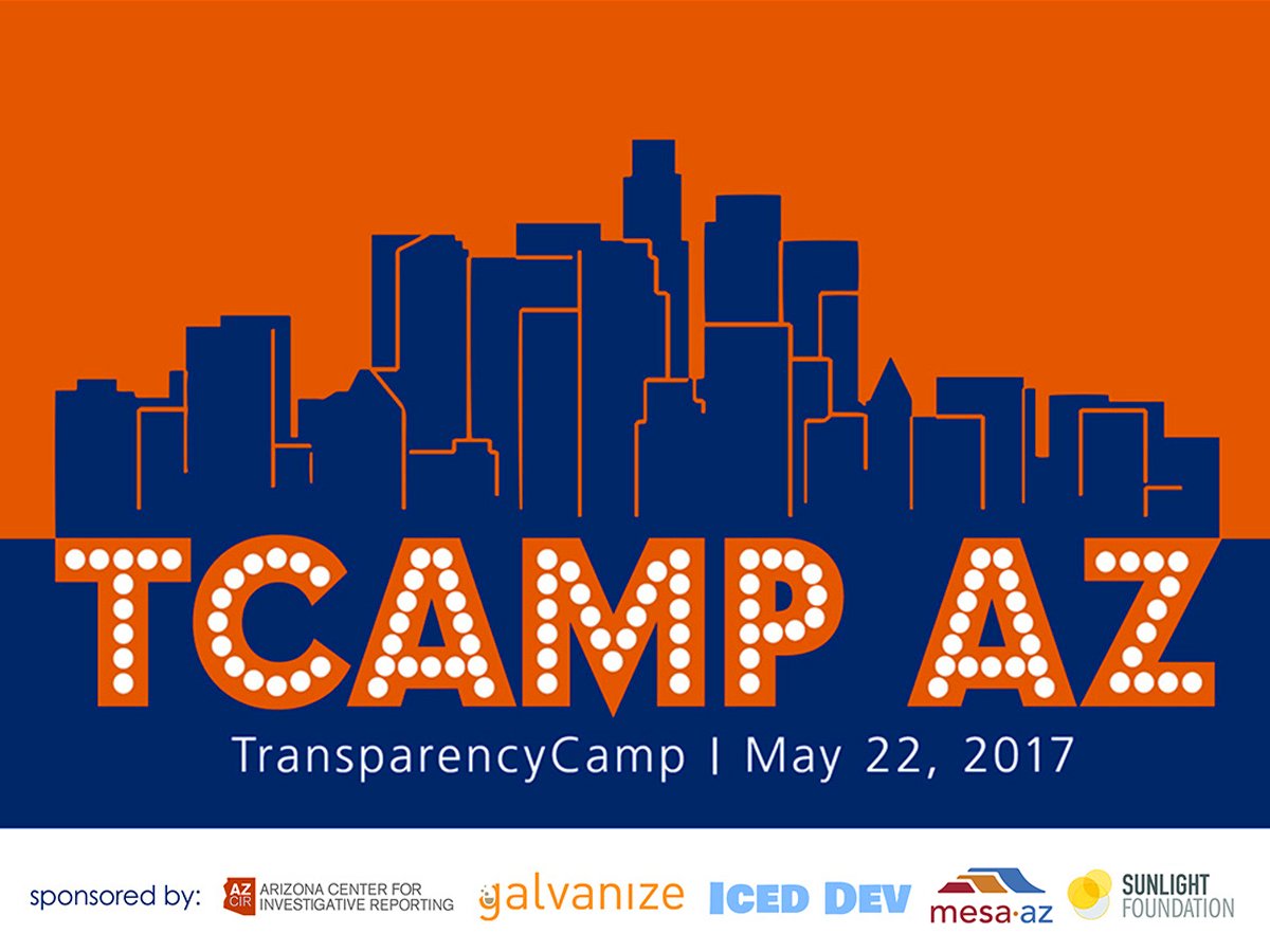 ArizCIR's tweet image. ACT NOW: #TCampAZ is on Monday, get your tix now to help make civic data work for the people. bit.ly/TCampAZ cc: @SunFoundation