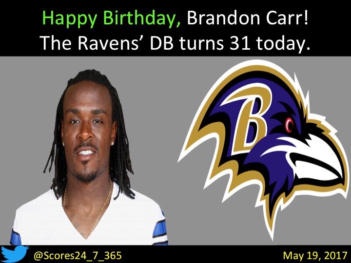  happy birthday Brandon Carr! 