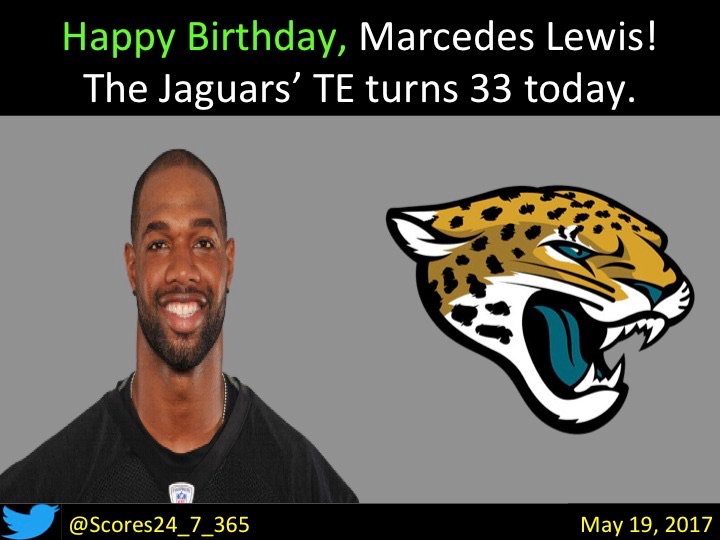  happy birthday Marcedes Lewis! 