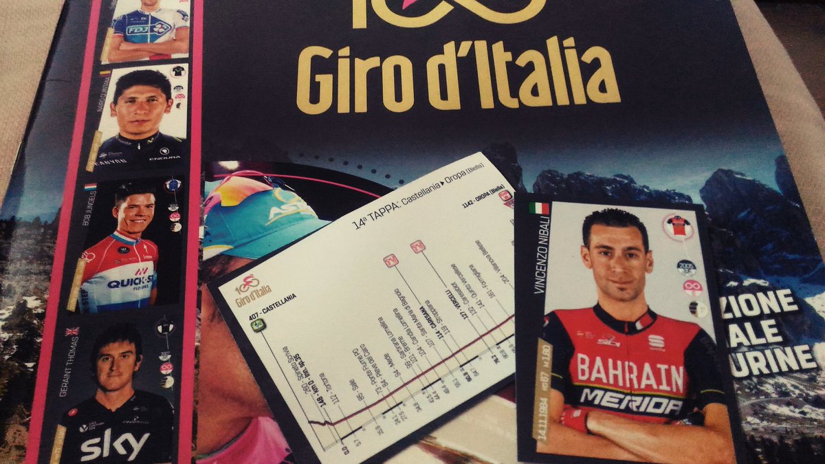 Ci vediamo domani!!!! <a href="/vincenzonibali/">Vincenzo Nibali</a>  #atutta #panini #eraora #losqualo #oropa #giro100
