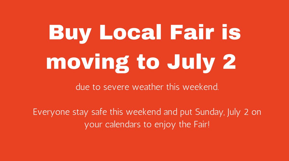 LouMUSICulture's tweet photo. 🙏 Please help spread the word! The LIBA / @WeirdLouisville #BuyLocalFair17 has been moved to 7/2 because of weather. https://t.co/5cXMPw2Xkf https://t.co/diOP2qWfnn