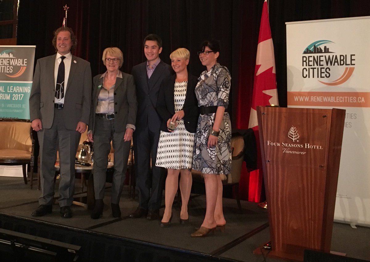 SFUDialogue's tweet photo. Thanks to the Transformative Actions on the Road to 100% Renewable Energy in Cities panel #REcities https://t.co/vaychPqzII