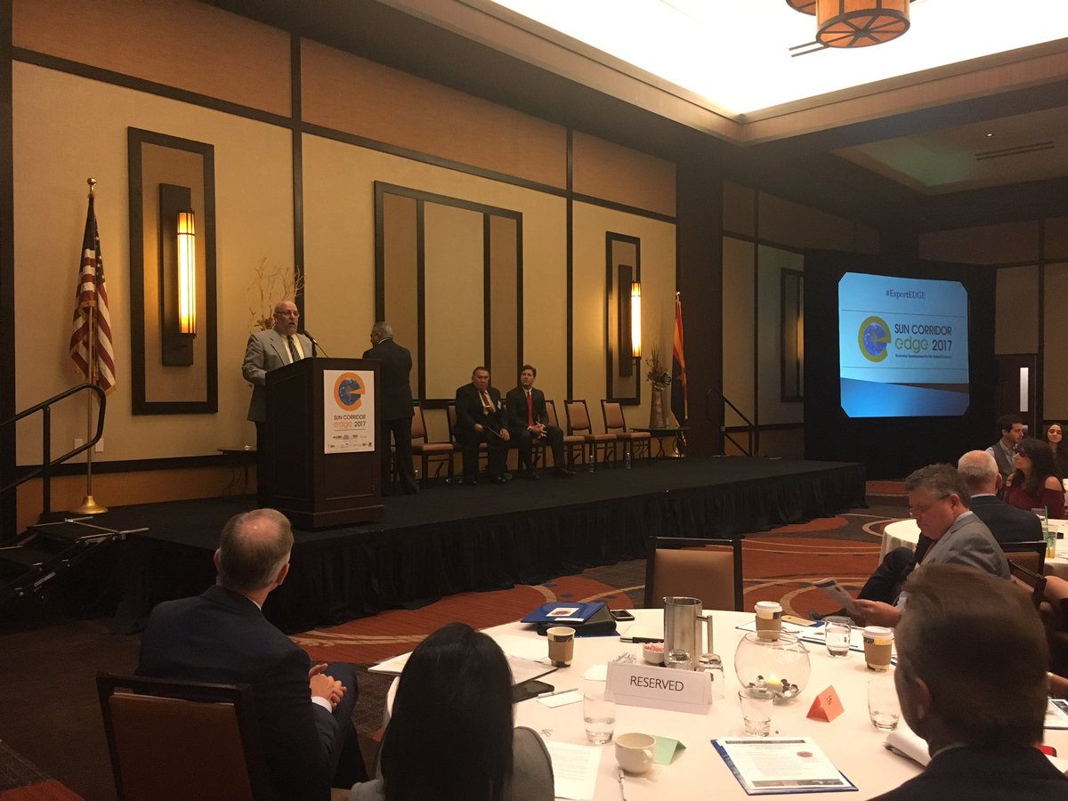 TownofQC's tweet photo. Council Member Benning at #ExportEDGE recognizing exporting businesses in the region & their impact to the economy https://t.co/4o37PCpftJ