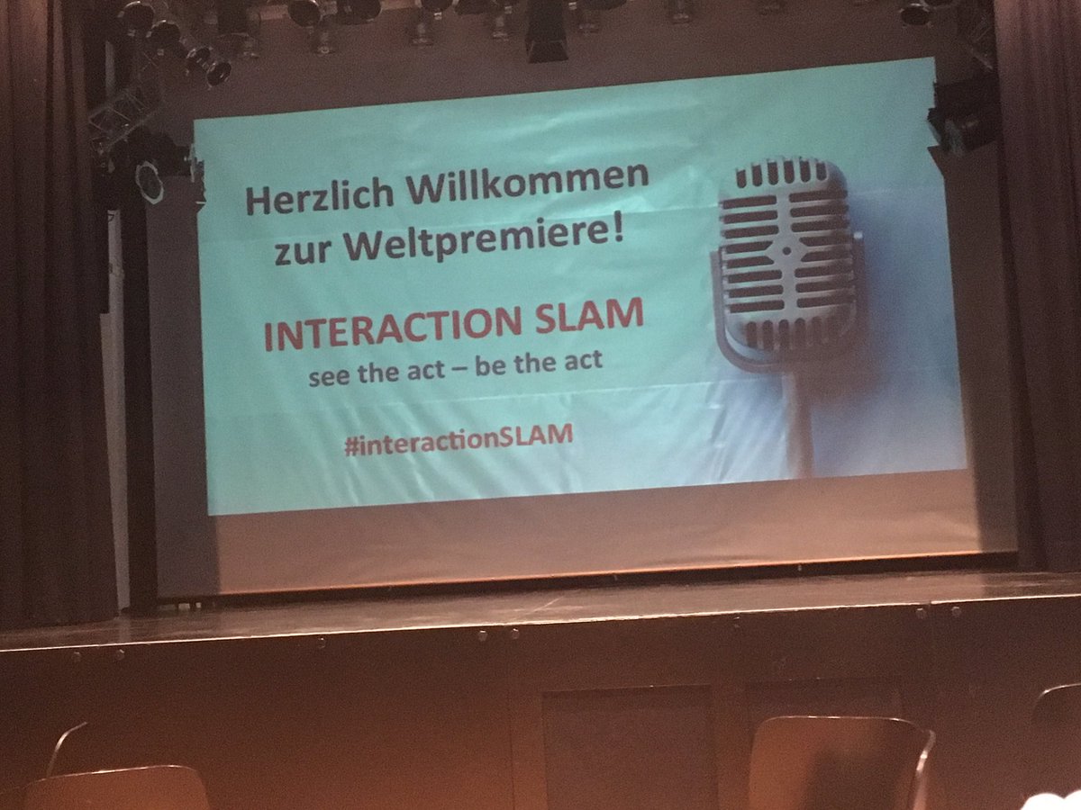 andrea_schauf's tweet photo. #interactionslam in #Köln um #ChristopherSchauf von #theVision zu sehen und das neue Format zu erleben. Bin gespannt! #NeuesLernen https://t.co/7Mi1aEEU4A
