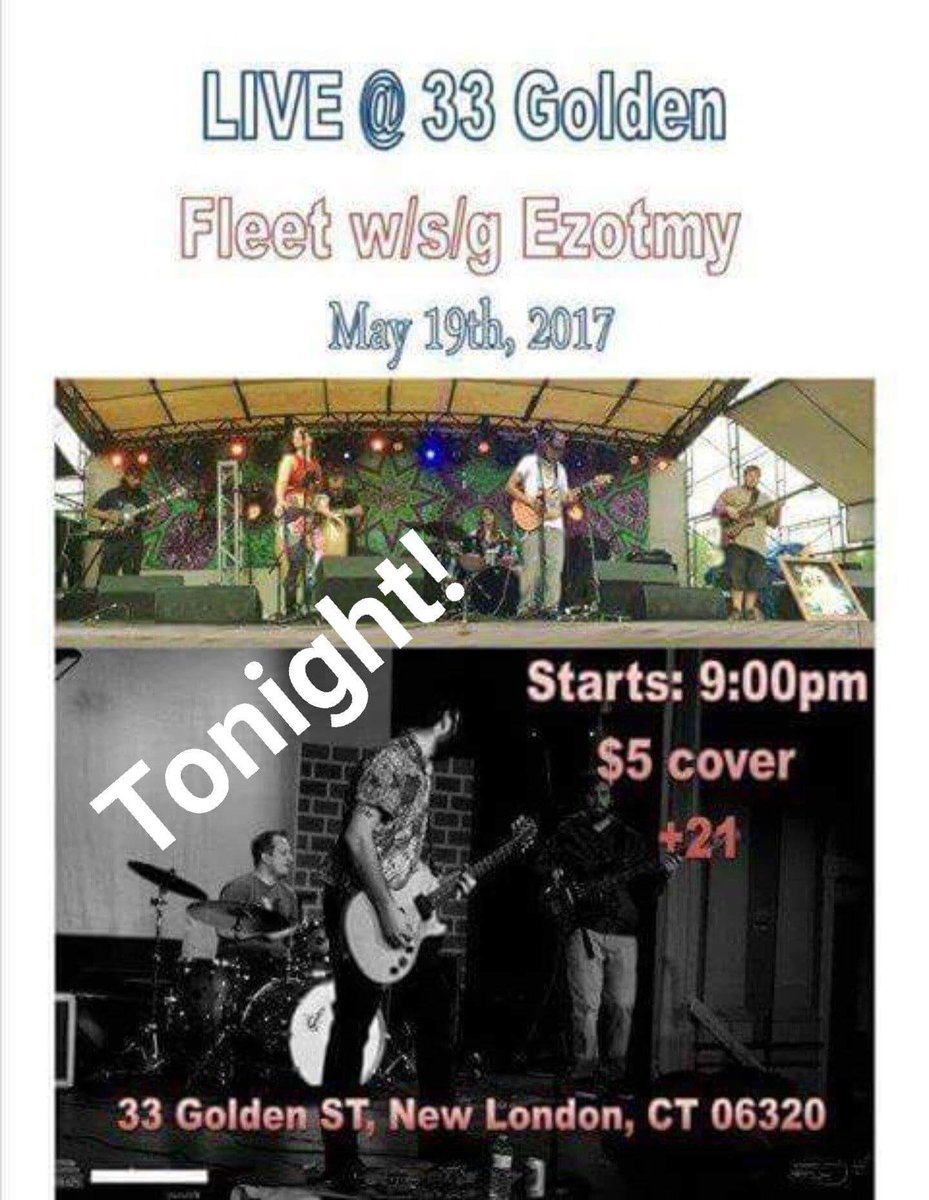 33GoldenNLCT's tweet photo. A great lineup of music tonight! @FleetBand #ezotmy @CTMusicNews @InsideIndieCT @CTGirlAboutTown @NLCT #funk #blues https://t.co/CyS5LNBdjg