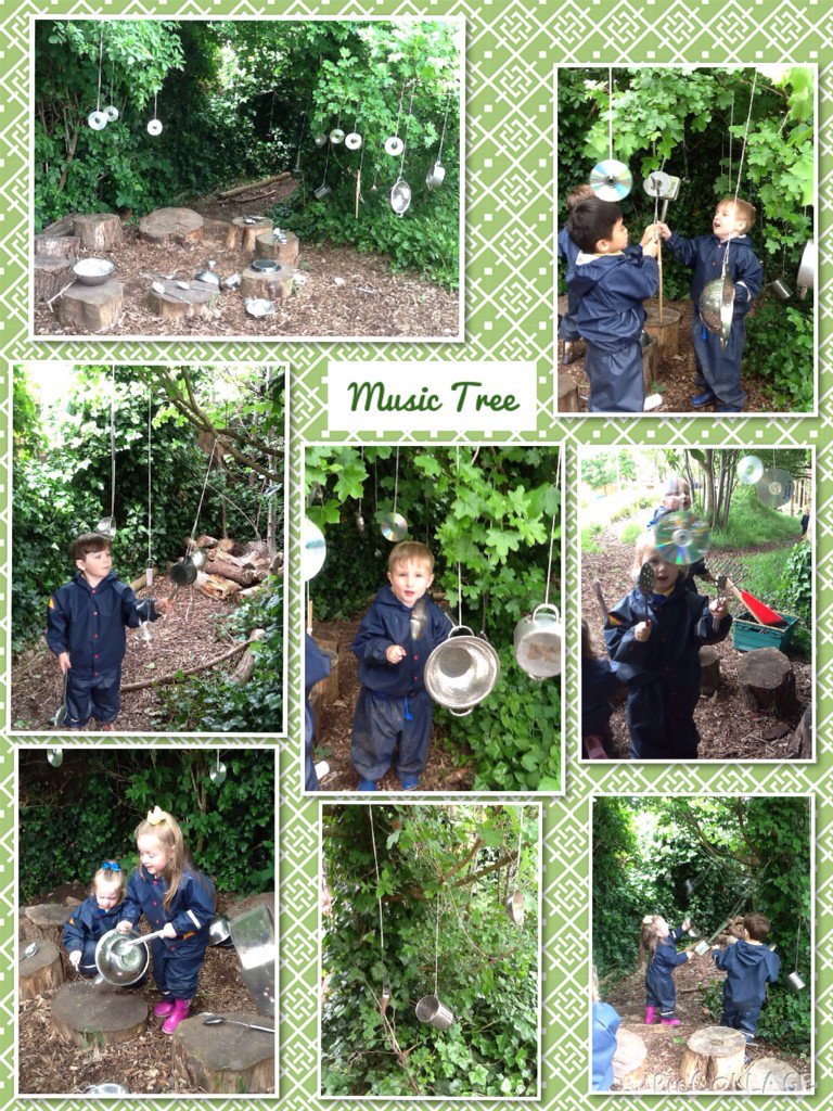 EvertonNursery's tweet image. Extending children&apos;s interest in music during today&apos;s Forest School session @ForestSchools #musictree #eyfs