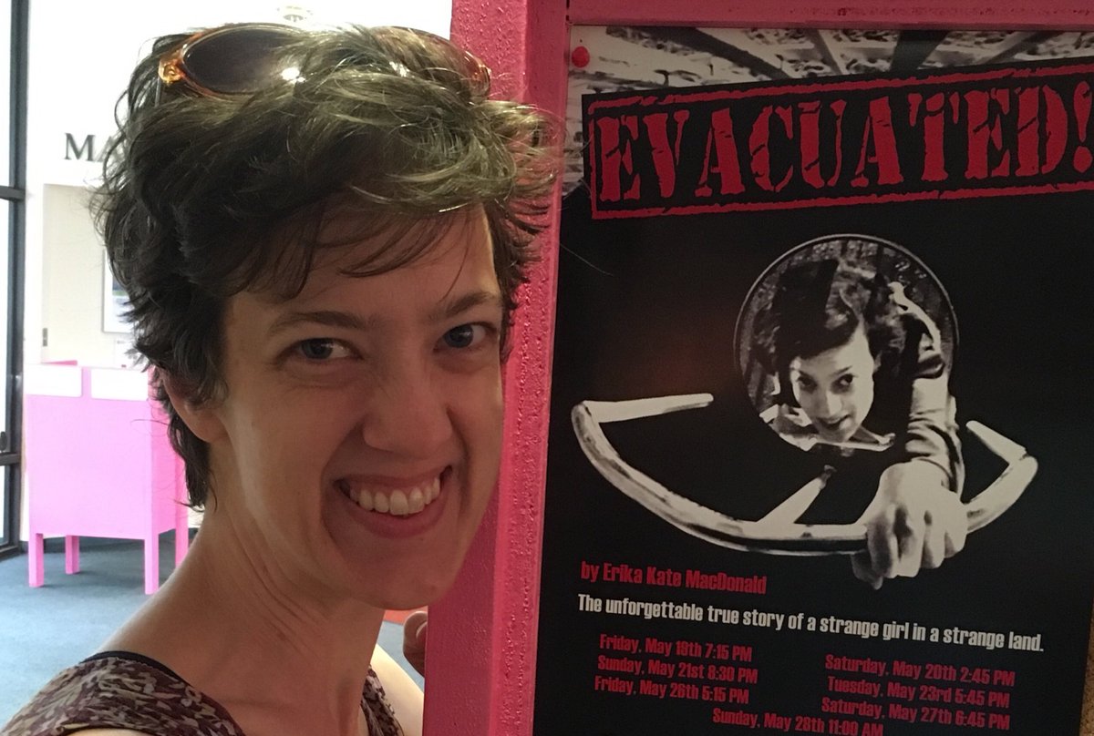 othererika's tweet photo. Opening night! Friday 7:15pm #PinkVenue #OFringe26 #Evacuated! https://t.co/smfNUDL8s9