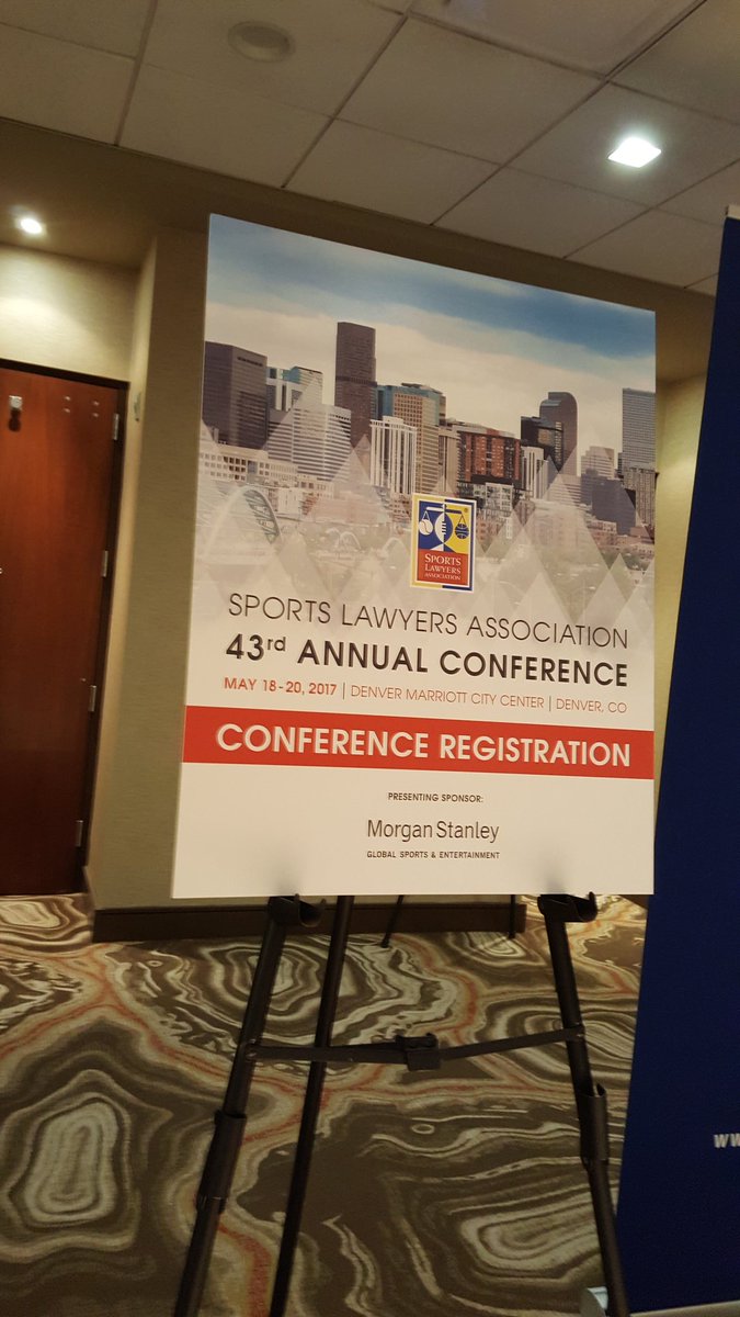JLASjournal's tweet photo. Congratulations to SLA for 43 years of service to the field. #SLA2017 #sportslaw https://t.co/nYheA9Abnc