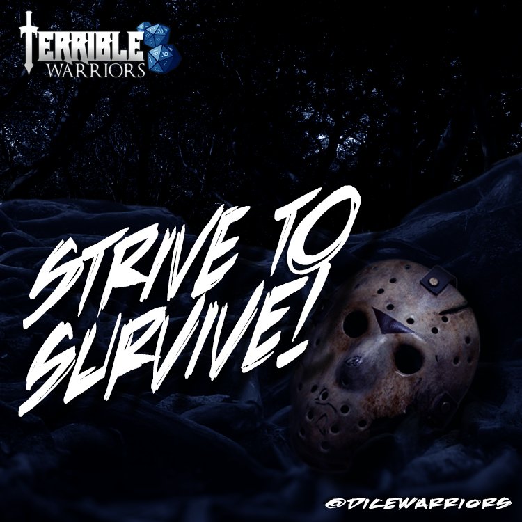 dicewarriors's tweet photo. #FF @BirdmanDodd,@derekthebard,@Poisonneus,@MrEcock,@WineMovienerd,& @GravyMoose will #Strive2Survive #Fridaythe13th https://t.co/7y1vGAhem7 https://t.co/VyWP9WeBzj