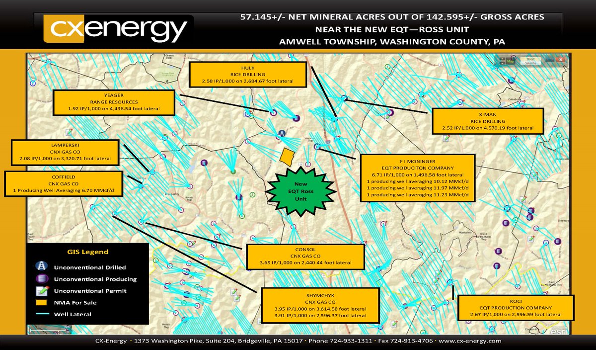 Another listing SOLD! 57.145+/- net mineral acres in Amwell Township, Washington County, Pennsylvania. Buying or Selling? Call 724-933-1311