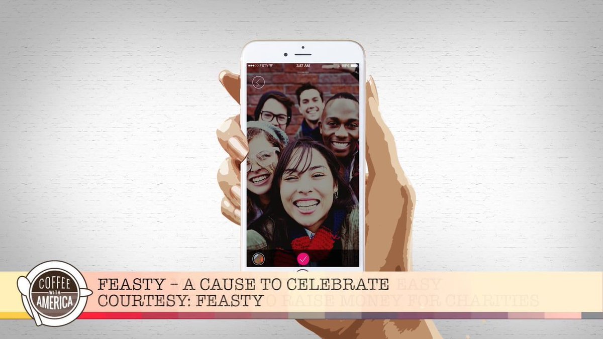 thefeastyapp's tweet photo. Missed our televised chat w/ @CoffeewithAmerica last week? Learn about our interactive free app #Feasty on# iTunes. https://t.co/q0U2ucwoPW https://t.co/xsonq8fnIU