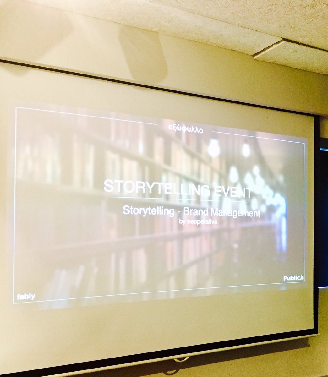 ACEinAUEB's tweet photo. The 1st Storytelling Event by #fably @PublicStores @neoperativa https://t.co/onyIgj8aUU
