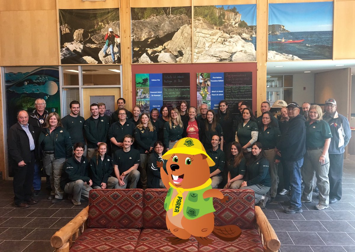 cathmckenna's tweet photo. Parka and I were happy to meet with Bruce Peninsula @ParksCanada Team! https://t.co/NDOuT7n1PF
