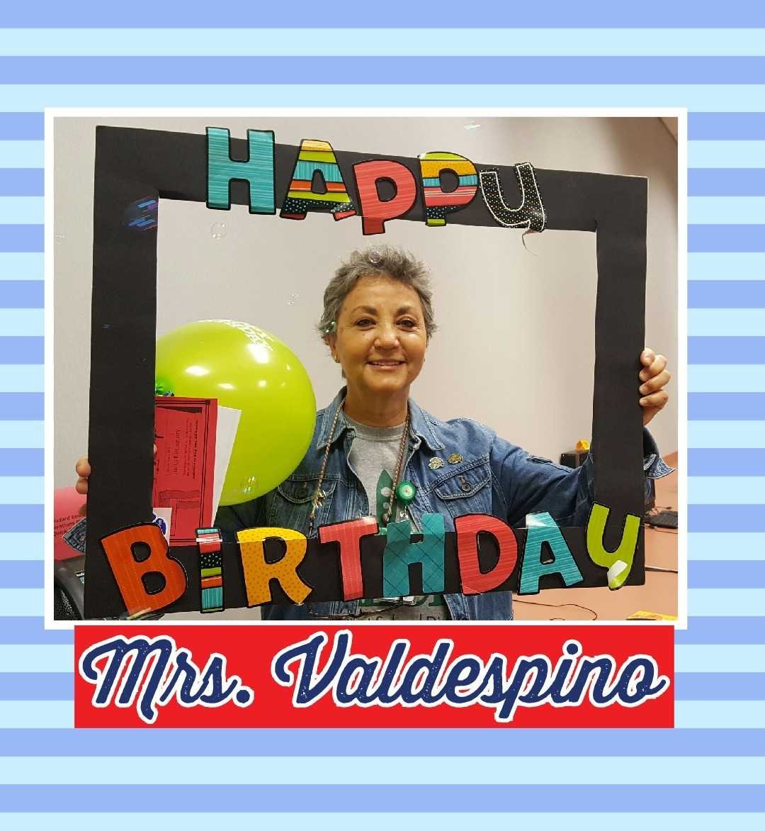 HicksTigers's tweet photo. Happy birthday,  Mrs. Valdespino!!! Have a   grrrreat day!!! 🐾🐯🐾 https://t.co/jGYhOAikac