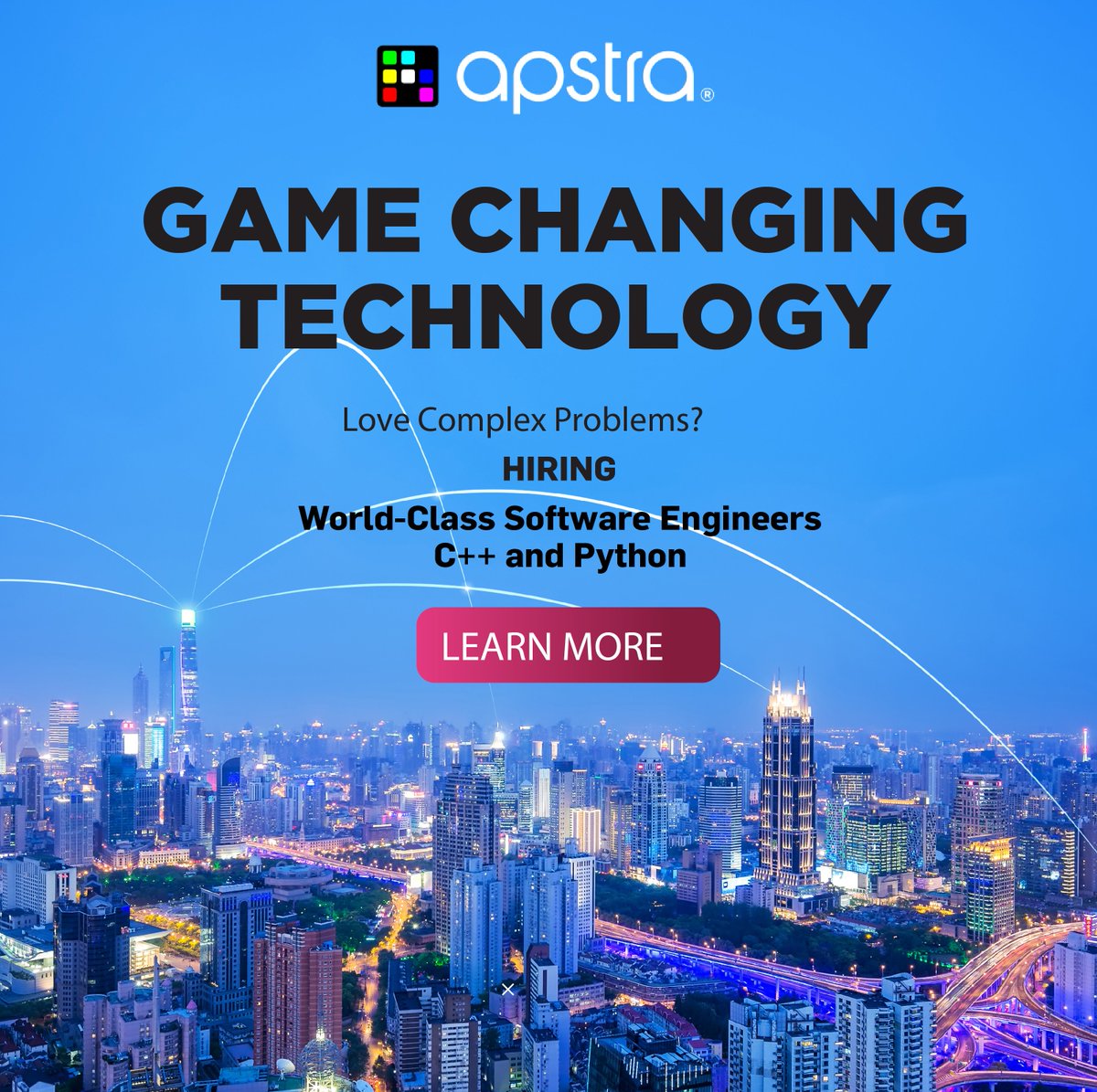 Love solving complex problems? <a href="/ApstraInc/">Apstra</a> is hiring #Engineers w/ #C++ and #Python to develop game-changing tech.   hubs.ly/H07yrcD0