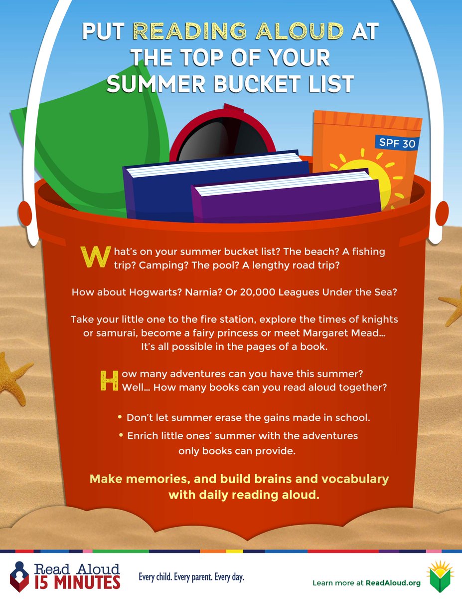 ReadAloud_org's tweet photo. Summer break is just around the corner! #readaloud15 https://t.co/qICAWFxrdt