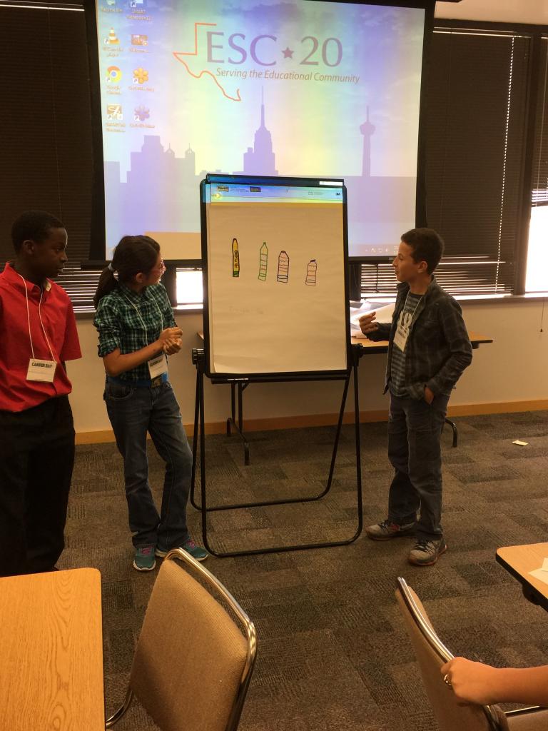 ddpetter's tweet photo. Salado 5th graders presenting their plan at Plan It! Do It! It's Your Future! Career Fair at Region 20. https://t.co/SquZUd2tFr