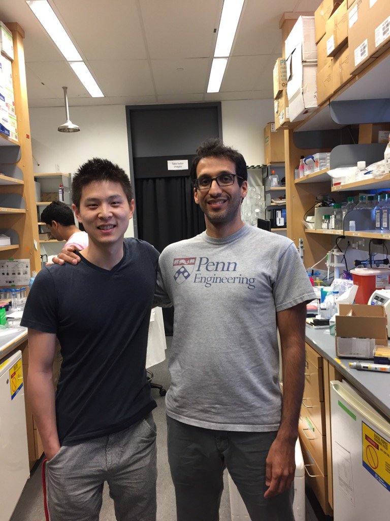 Arjun Raj (@arjunrajlab) on Twitter photo Bittersweet: last day in lab for <a href="/hsiung_chris/">Chris Hsiung 熊</a>. Wishing him all the best in starting residency at Stanford this fall! Bittersweet: last day in lab for <a href="/hsiung_chris/">Chris Hsiung 熊</a>. Wishing him all the best in starting residency at Stanford this fall!