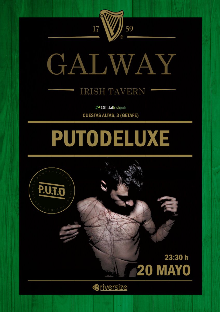 riversize_'s tweet photo. El señor #Putodeluxe (La mitad de @Puteoputeo) vuelve mañana a @galwaygetafe, #Getafe no te lo pierdas!!! 🍺 https://t.co/AJJ5fT3VZj