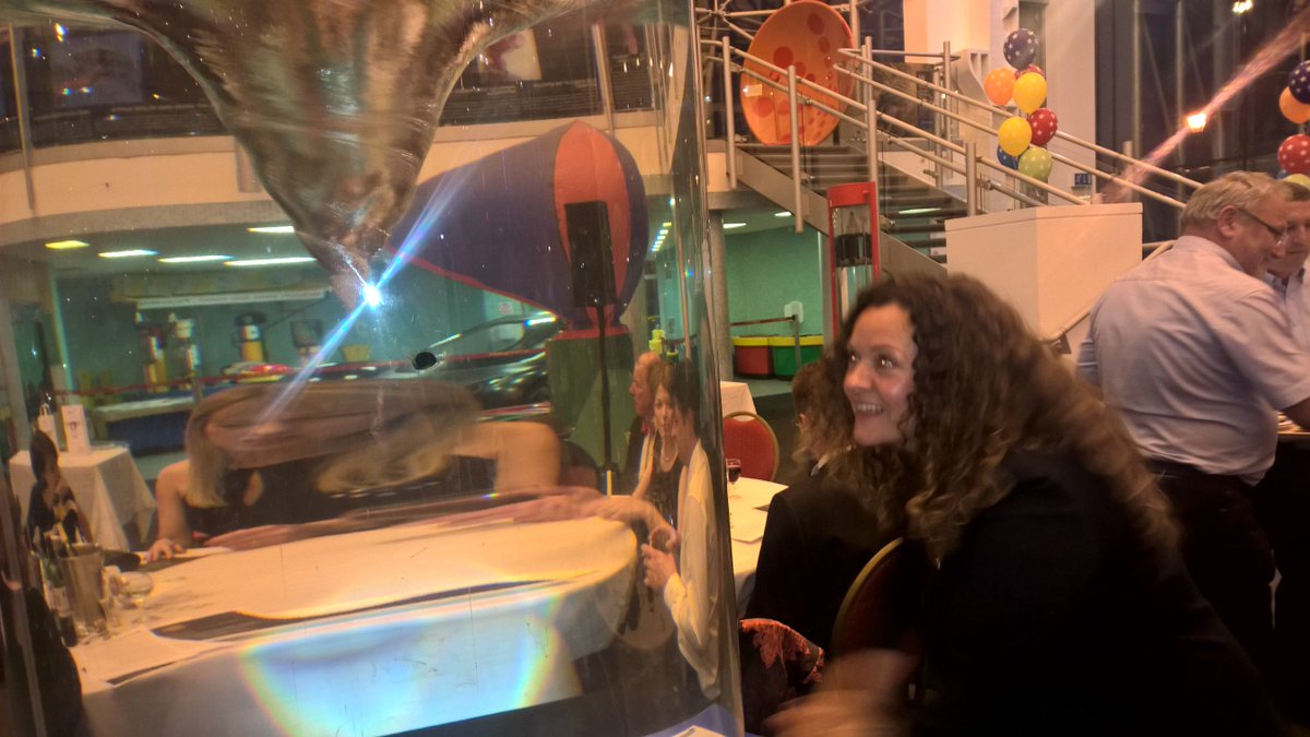 A great night <a href="/Techniquest/">Techniquest</a> dinner.  How lucky are we we get to have a go on the exhibits......