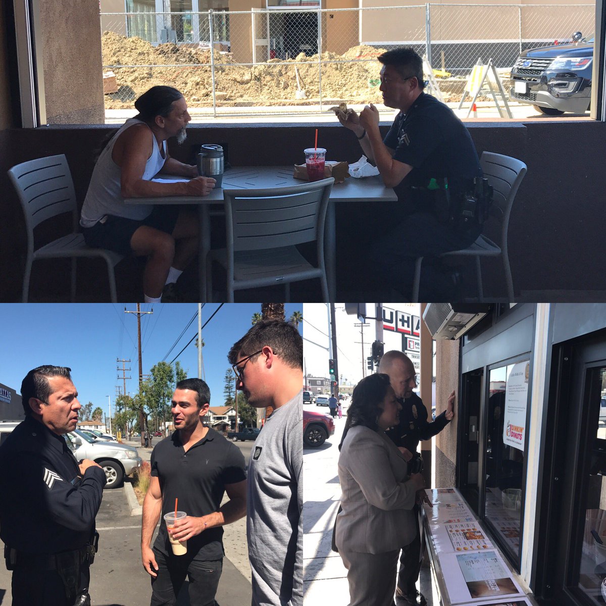 LAPDOlympic's tweet photo. Today's Coffee With A Cop was a success with the community! ☕️🍩@LAPDOlympic @DunkinDonuts @LAPDHQ  #coffeewithacop  #lapd #coffee https://t.co/46sM0KlIsr