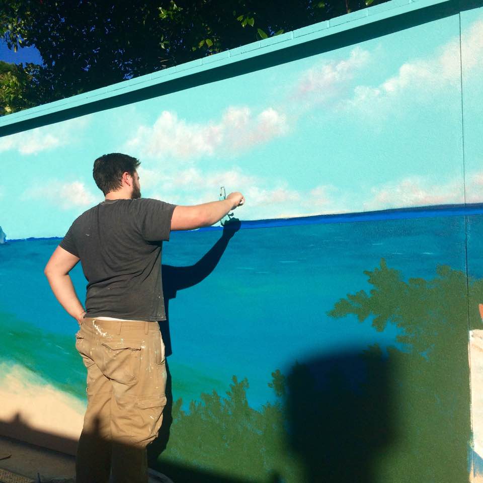 The murals that will line both sides of your NEW Parcourse and track are being painted as we speak! Take a peek!
