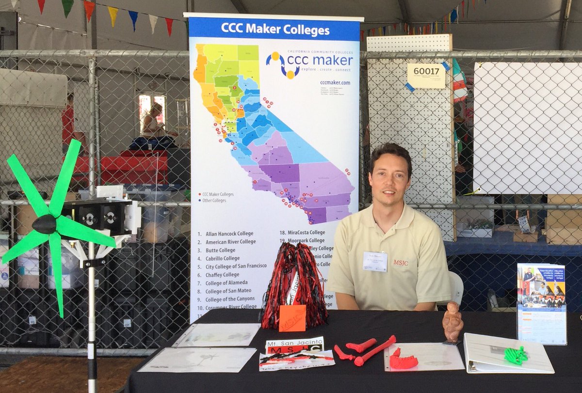 MSJC is representing making at the SF Maker Faire. #CCCMaker