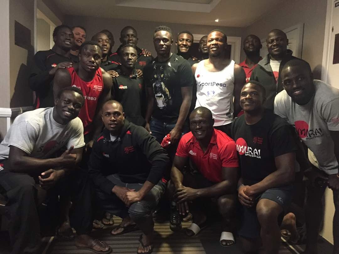 OfficialKRU's tweet photo. Harambee Stars captain @VictorWanyama who plays for Spurs paid a courtesy call to @kenyasevens on Friday ahead of this weekend's #London7s https://t.co/IodT7EkFxY
