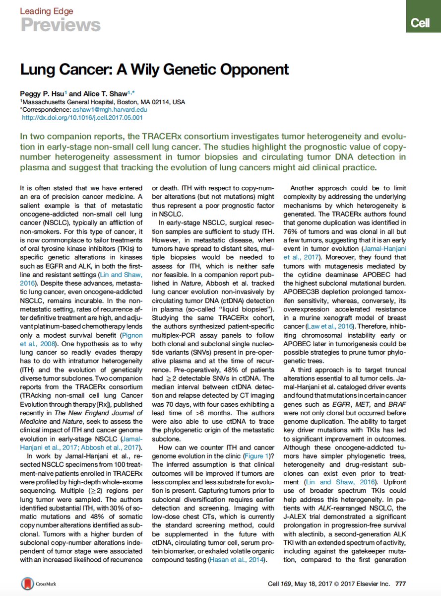 EricTopol's tweet photo. Smart essay on tumor heterogeneity &amp; plasma ctDNA, dealing w/ heterogeneity https://t.co/tjSd9HjITv @CellCellPress #cancer @CellPressNews https://t.co/v2RR7P40G4