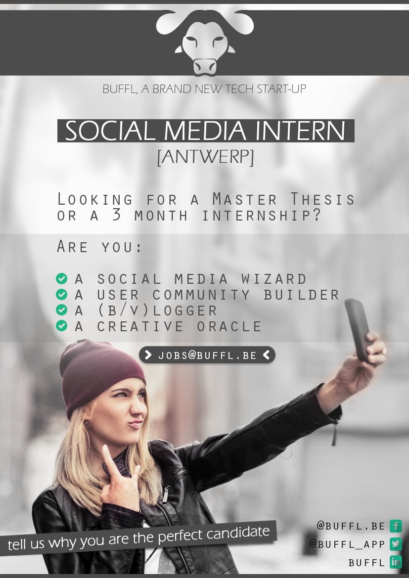 Buffl_App's tweet photo. Tag someone who loves social media and who is up for a challenge! @Intership @MRX @JoinTheHerd https://t.co/kCaDbWOBAF https://t.co/djaX4lIhgW