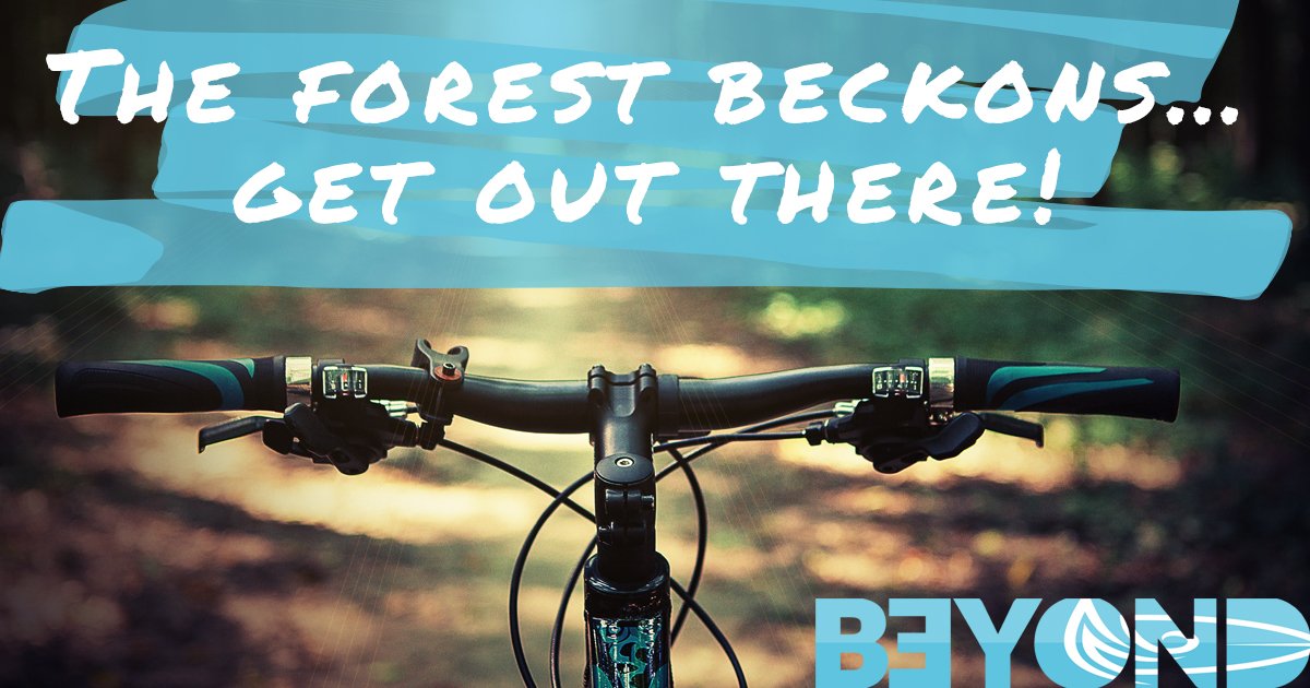 B3yondOfficial's tweet photo. The forest beckons... get out there! #b3yond #getoutdoors #adventure #cycling #mountainbiking https://t.co/oCKfm5hqIe