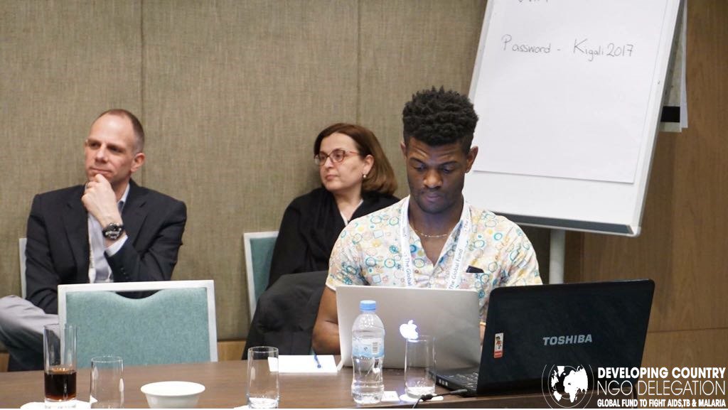 DevelopingNGOs's tweet photo. Our CFP Jomain McKenzie always typing, what is he typing? #FBF #DCNGO #GlobalFund #BoardMeeting https://t.co/4tlUaVduRV