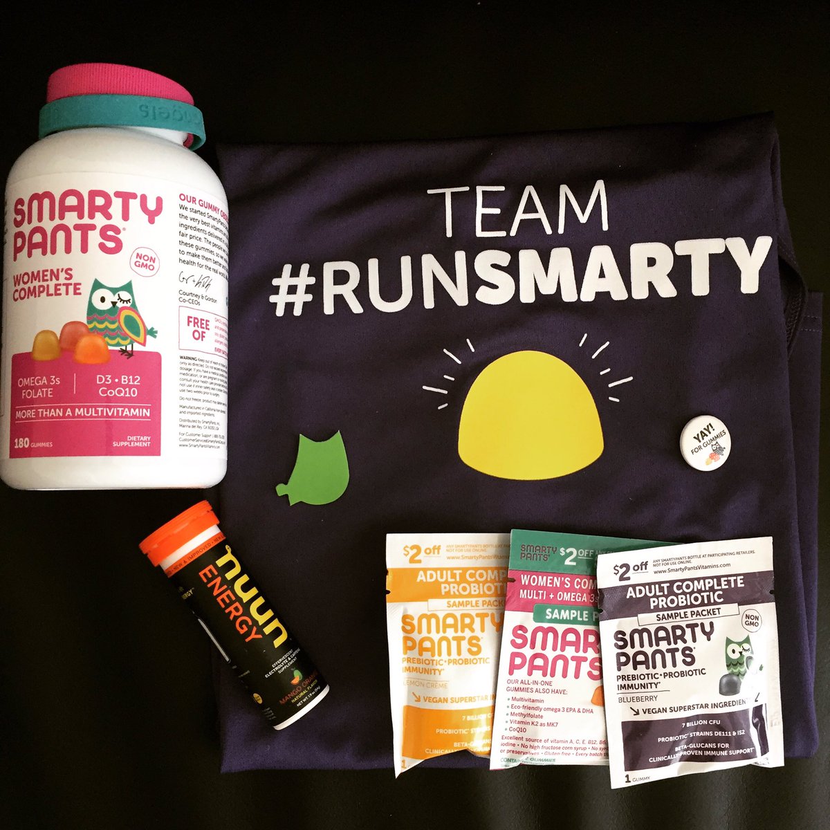 mandymae30's tweet photo. Got my #RunSmarty swag kit! & new flavor of Nuun! Can't wait to rep the team at RnR San Diego!! @smartyhealth @runrocknroll @nuunhydration https://t.co/Vv58WwYpcW