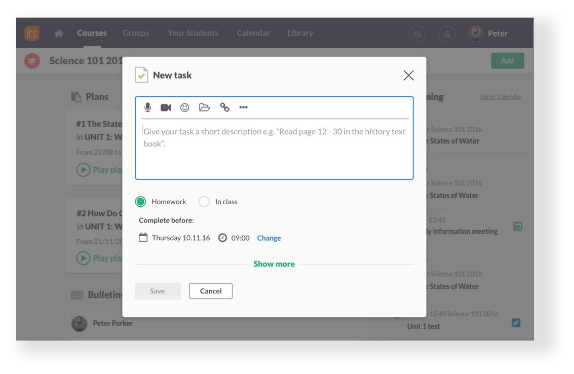 itslearning's tweet photo. With the itslearning #LMS you can quickly assign tasks or homework!  #aBetterClass https://t.co/K1Gd2qZlKm