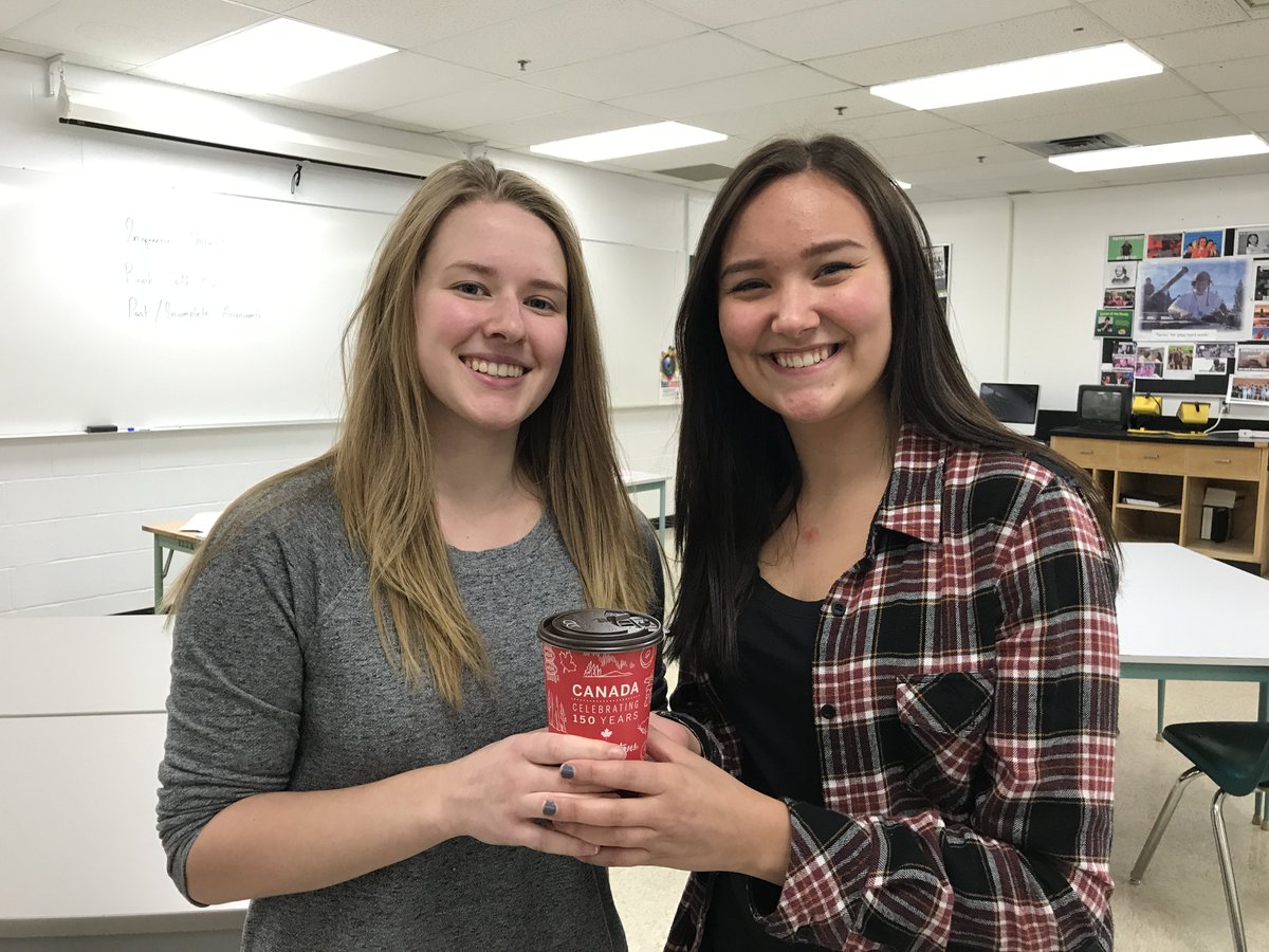 SSorestad's tweet photo. Holy Hannah! It’s #hollyandhannah, my new favourite students, who may just be MUCC’s next SAA Presidents! #voteH&H https://t.co/UGruPcMuyO